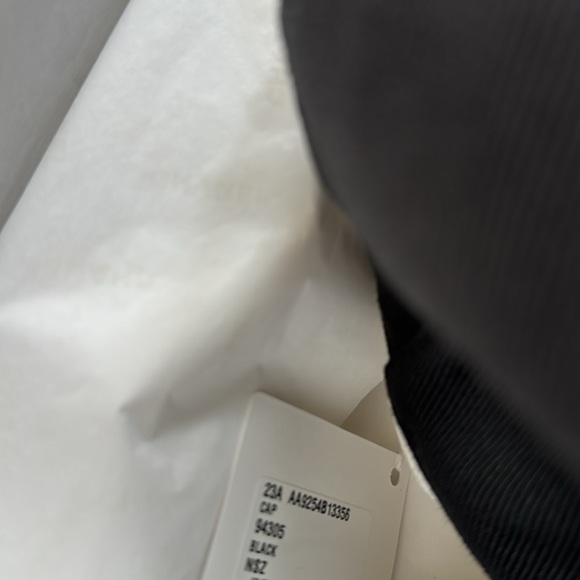 Chanel black denim logo hat baseball cap one size with box coco beach - Picture 8 of 9